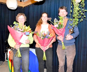 F.l.n.r.: Rennie Steensma, Femke Keizer en Cees Krottje (foto: Jelke de Jager)