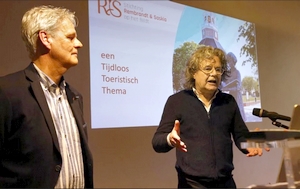 Oene en Johannes presenteren hun idee voor het Rembrandt & Saskia project. Foto: Niels Westra